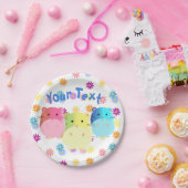 Triple Cute Kawaii Hamsters Custom Papieren Bordje (Feest)