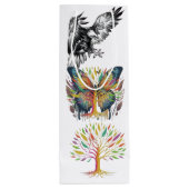 Triple design bag wijn cadeautas (Achterkant)