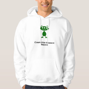Triple Eye Computer Science Rocks groen Hoodie