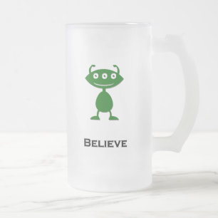 Triple Eye Gelooft groen Matglas Bierpul
