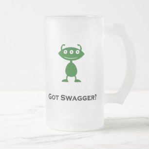 Triple Eye Got Swagger groen Matglas Bierpul