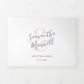 Triple Faire-part de mariage moderne (Page de couverture)