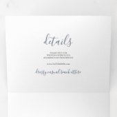 Triple Faire-part de mariage moderne (Intérieur en premier)