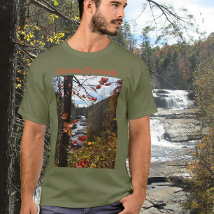 Triple Falls Blue Ridge Mountains Fotografisch T-shirt