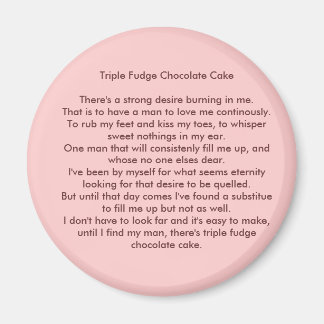 Triple Fudge Chocolade Cake Magneet