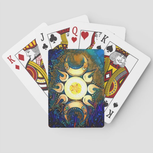 Triple Goddess Crowned Speelkaarten (Achterkant)
