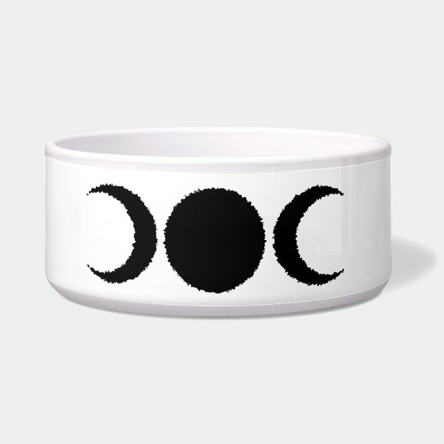 Triple Goddess Moon Pet Bowl Voerbakje (Voorkant)