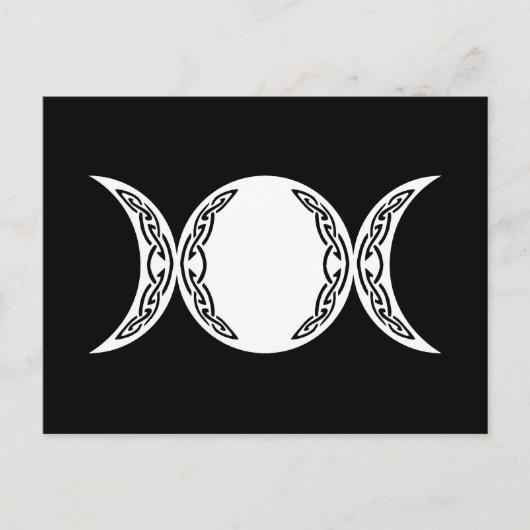 Triple Goddess Moon Symbol Briefkaart (Voorkant)