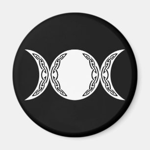 Triple Goddess Moon Symbol Magneet
