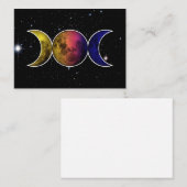Triple Goddess Moon symbool Notitiekaartje (Voorkant / Achterkant)