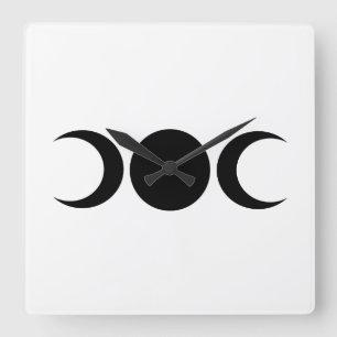 Triple Goddess Moons Wall klok