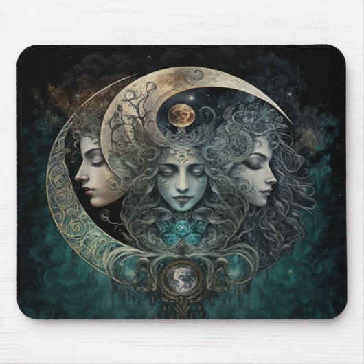 Triple Goddess Mousepad Muismat (Voorkant)