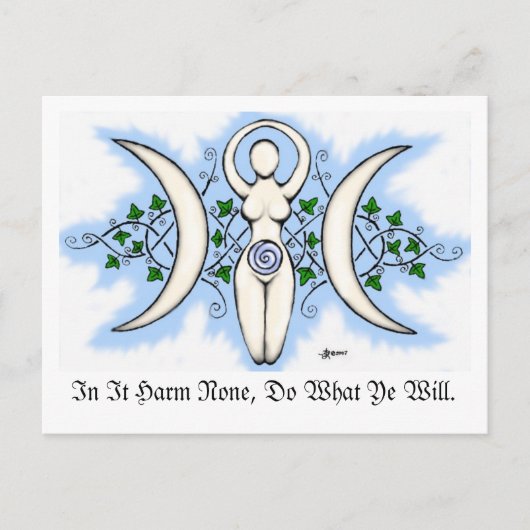 Triple Goddess Post Card Briefkaart (Voorkant)