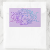 Triple Goddess Rechthoekige Sticker (Tas)