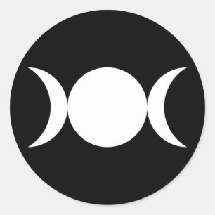 Triple Goddess Ronde Sticker