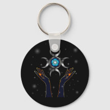 Triple Goddess Symbol Sleutelhanger