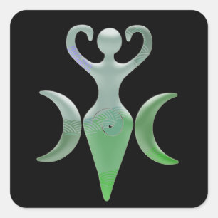 Triple Goddess Vierkante Sticker
