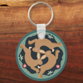 Triple Hare Sleutelhanger (Voorkant)