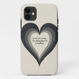 Triple Heart Layers - Vetgedrukte liefdesverklarin iPhone 11 Hoesje