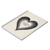 Triple Heart Layers - Vetgedrukte liefdesverklarin Notitieboek (Linkerzijde)
