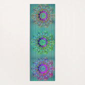 Triple hexagone mandala tapis de yoga magique (Dos)