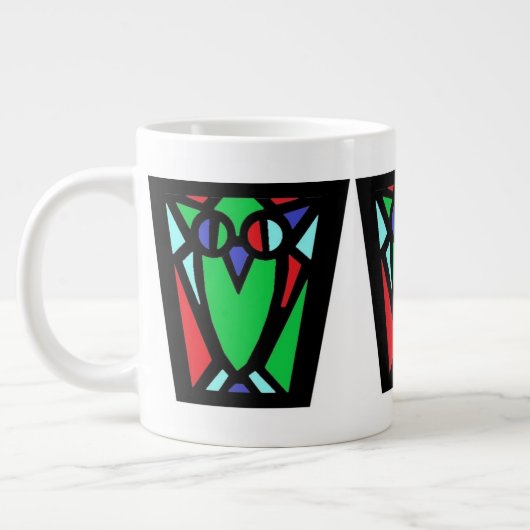 Triple hibou Jumbo Mug (Gauche)