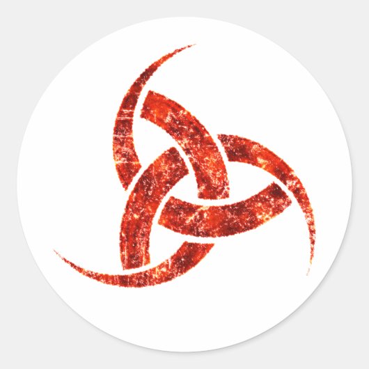 Triple Horn van Odin Ronde Sticker (Voorkant)