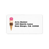 Triple Ice Cream Cone Etiket (Voorkant)