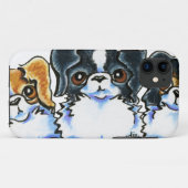 Triple Japanse Chin Case-Mate iPhone Case (Achterkant (horizontaal))