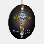 Triple Lunar Celtic Cross Tree Ornament Cirkel (Rechts)