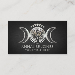 Triple Lune - Arbre de vie Carte de visite ornemen
