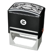 Triple Moon Bloom pagan wiccan symbool Zelfinktende Stempel (Product)