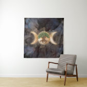 Triple Moon-boom van leven Wandkleed (In situ)