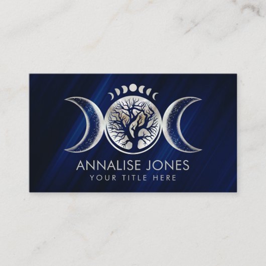 Triple Moon - Boom van Ornament Visitekaartje van (Voorkant)