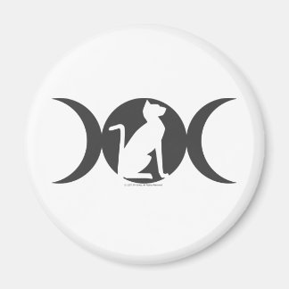 Triple Moon Cat Magneet