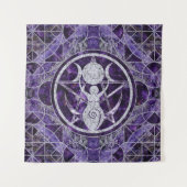 Triple Moon - Goddess - Amethyst en Silver Wandkleed (Voorkant)