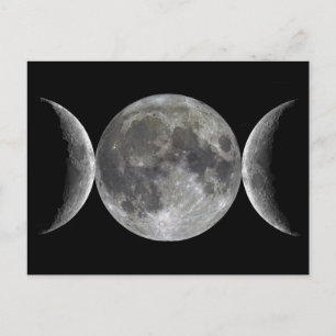 Triple Moon Goddess Briefkaart