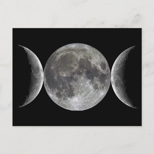 Triple Moon Goddess Briefkaart (Voorkant)