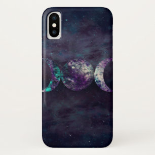 Triple Moon Goddess Luna Universe iPhone X Hoesje