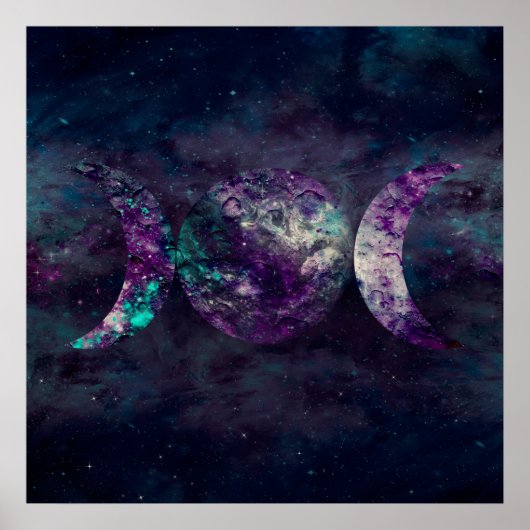 Triple Moon Goddess Luna Universe Poster (Voorkant)