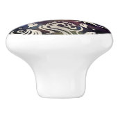 Triple Moon Goddess Moonlight paars #1 Keramische Knop (Zijkant)