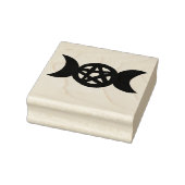 Triple Moon Goddess Pentagram Rubberstempel (Stempel)