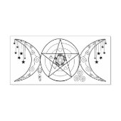 Triple Moon Goddess Rubberstempel (Afrduk)