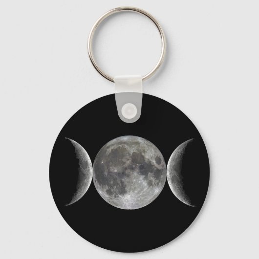 Triple Moon Goddess Sleutelhanger (Voorkant)