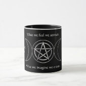 Triple Moon Goddess Wicca Pentacle Mok (Midden)