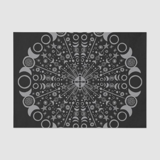 Triple Moon Mandala Tissuepapier (Voorkant)