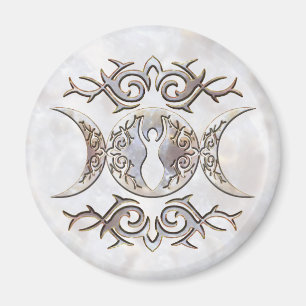 Triple Moon Moonstone Magneet