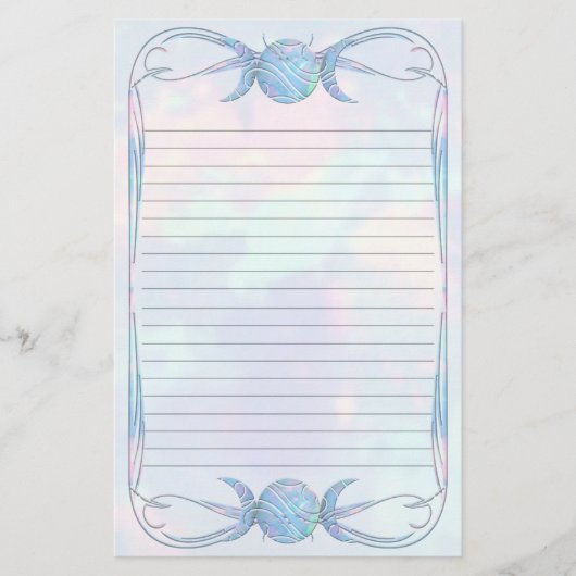 Triple Moon Opal Lined Briefpapier (Voorkant)
