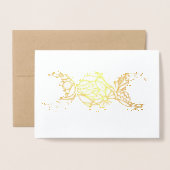 Triple Moon Symbol Bloom Folie Kaarten (Voorkant met envelop)