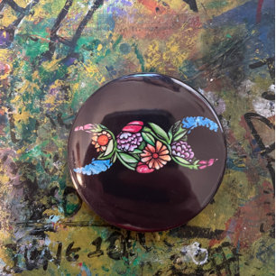 Triple Moon Symbol Bloom Ronde Button 5,7 Cm